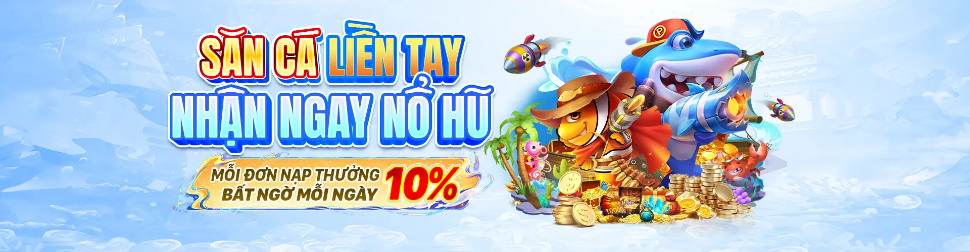 Thợ săn cá tại sanclub link vào với đồ họa 3D sống động